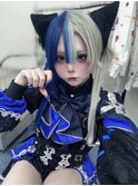 ツートンカラーエクステロングウルフ