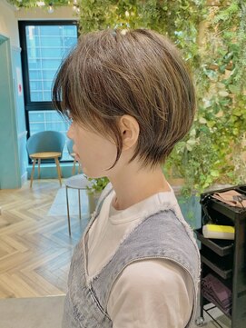 ロンドグロワール 大宮(Lond Gloire) ミニウルフレイヤーカット顔周りカット前髪カットショート/大宮