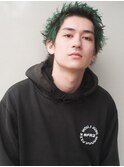 スーツ短髪ツーブロック束感モテる黒髪シークレットパーマ流行