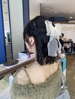 コワファースト 大分(COIFF1RST)&nbsp;結婚式/お呼ばれ/パーティ/りぼん/ハーフアップ