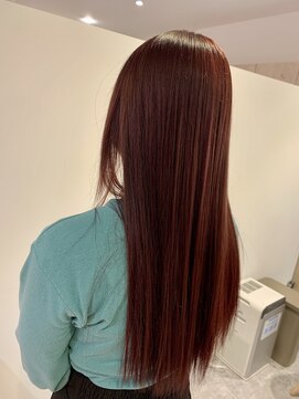 ルルバイアズール 草加店(LULU by azule) 髪質改善カラー,ピンクブラウン,ツヤカラー【草加】