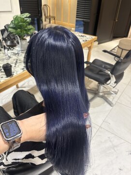 ヘアサロン ガリカ 表参道(hair salon Gallica) 【風香】透明感◎ネイビーブルー