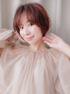 カバーヘア イヴ 戸頭店(COVER HAIR EVE) ピンクベージュバーガンディ小顔マッシュパーマZ戸頭30代40代