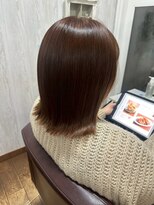 コルテ 倉敷西坂店(CoRte.)&nbsp;外はねボブ/キャラメルブラウン/顔周りレイヤー/レイヤーボブ/冬