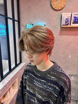 ムード カナザワ(mood kanazawa)&nbsp;センターパート/ミルクティーベージュ