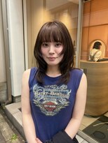 メルト 西梅田店(melt) ストレートのくびれレイヤースタイル