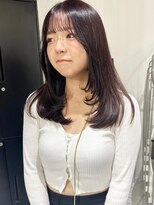 カミエ(kamie)&nbsp;グレージュロング×透明感を引き出すカット&カラー