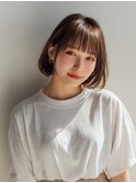 ハッシュカット/グレージュ/ツートンカラー/柏たなか