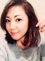 フルブライト(Full Bright)&nbsp;心斎橋FullBright3Dデザインカラー無造作カールオレンジビビット