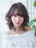 大人ミディアム☆パーマスタイル