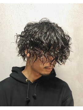 ヒロギンザ 浜松町店(HIRO GINZA) King Gnuスパイラルパーマヘア<ヒロ銀座/浜松町/理容室/メンズ>