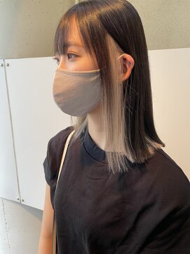 タイドヘア 茨木店(TIDE HAIR) インナーホワイトベージュカラー
