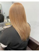 オズ 郡山桑野店(OZ)&nbsp;ミニウルフチェリーブラウンホワイトグレージュフェザーパーマ