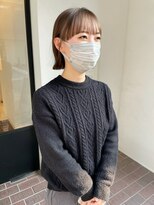 ヘアープレイス ヴィブ(hair place VIVE)&nbsp;プツッとボブ　ナチュラルワイドバング