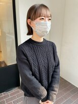 ヘアープレイス ヴィブ(hair place VIVE) プツッとボブ　ナチュラルワイドバング