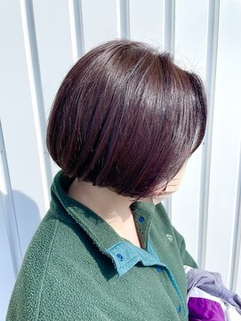 ジップ 浜田店(zip) 大人ショートボブ×40代小顔シルエット