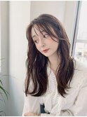 似合わせ小顔カット×くびれ韓国ヘア 髪質改善 センターパート