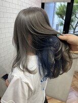 ループウエスト(LOOP WEST)&nbsp;グレージュ×インナーブルー