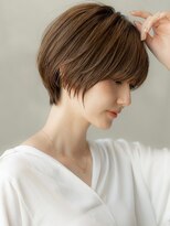 ハバナ 天神(HAVANA) 韓国風くびれヘアショートボブ/マロンベージュ/大人かわいい