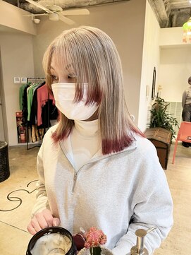 クペウ(cope'u) white beige × 裾カラー