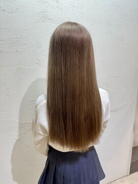 アジールヘア 池袋東口店(agir hair) 透明感抜群♪ダブルカラーブリーチミルクティーベージュ池袋東口