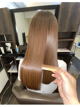 アールサロンプラスキャスパ 自由が丘(Rrsalon+CASPA) 《髪質改善》R.HASエクソソーム水素トリートメント+カラー