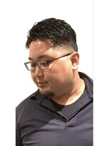 銀座マツナガ 浅草店&nbsp;ビジネス風 短髪 アイロン パーマ スキン