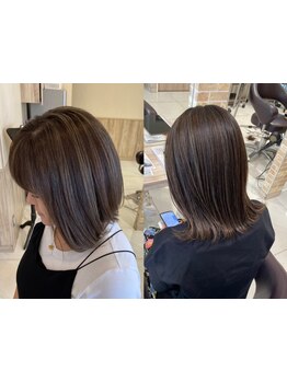 [カラー専門スタイリスト/脱白髪染め]白髪を活かして透明感を出すデザインカラーに予約殺到中♪