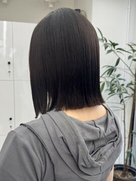 ジルスタジオ(JILL STUDIO) JILL STUDIO 美髪ストレート/切りっぱなしボブ/ダークブラウン