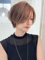 ロンドエニカ 大宮(Lond enika)&nbsp;前髪カタログアンブレラカラーこなれミディウェーブパーマ大宮