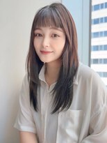 アグ ヘアー トーチ おいらせ町店(Agu hair torch)&nbsp;《Agu hair》オン眉ナチュストレート×numberA.ベースケアミルク