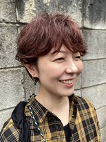 ノエル(NOEL) 癖毛がかわいい大人マッシュ×プラムカラー