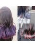 ケアブリーチ◎カット+発光インナーカラー/イヤリングカラ-/グラデ-ション