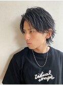 ミディアムウルフスパイラルツイストスパイラルミックス