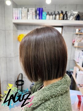 ラグズ 茅ヶ崎(LAGUZ) 上品さ映え！大人の艶感ストレートボブ　【茅ヶ崎髪質改善】