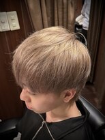 ヒロギンザ 池袋 サンシャイン通り店(HIRO GINZA) ショートマッシュウルフ ミルクティーベージュ ブロンド 池袋