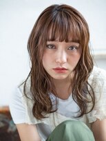 アゲート(Agate) 【錦糸町美容院Agate】カーキベージュ♪艶感レイヤーロングj