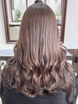 ベルヘアーデザイン 堺東(Belle hair Design) グレージュアディクシーカラーレイヤーカットオリーブ堺東