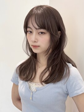 ローネス ギンザ(LONESS ginza) レイヤーカット/小顔カット/透明感カラー/ブラウンベージュ