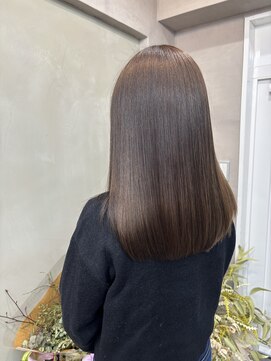 ファビ 渋谷(Fab) くびれヘア/暗めカラー/アプリコットオレンジ/縮毛矯正