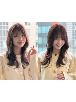 【西梅田5分】繊細なカットで長さを変えずに最旬トレンドヘアに＊小顔見せ×大人可愛いを両立♪韓国風も◎