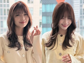 レーヴバイキートス(REVE by kiitos)の写真/【西梅田5分】繊細なカットで長さを変えずに最旬トレンドヘアに*小顔見せ×大人可愛いを両立♪韓国風も◎