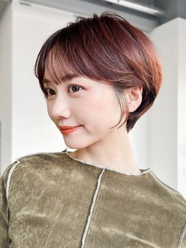 アイティーバイアルバム 八王子店(IT by ALBUM) ショートオリーブベージュグレージュおくれ毛_9939