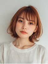 ロディーナ 大口 新子安(rodina)&nbsp;クラゲヘアー/小顔に見せるヘア/ココアベージュ/大口子安新子安