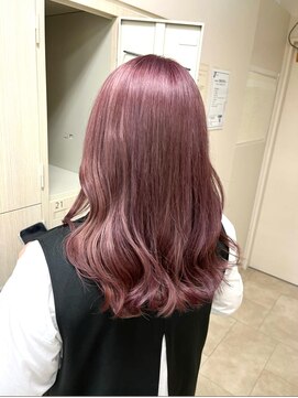 ピンクカラー/ピンクベージュ/暖色/ブリーチ/平塚【相原美紅】