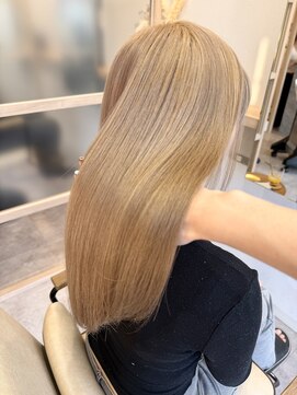 メデル(mederu) ケアブリーチカラーミルクティーベージュカラーハイトーンカラー