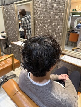 【メンズ向けのトレンドパーマ】カット+パーマ【相模大野】