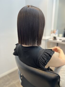 ウィステリア アネックス 銀座(WISTERIA ANNEX) 切りっぱなしボブ/ULTOWAトリートメント/髪質改善カラー/東銀座
