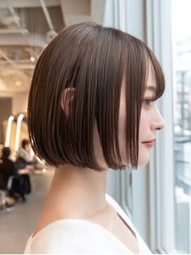 ダル 渋谷/表参道(DAL.) レイヤーカットボブ髪質改善カラー縮毛矯正暗めカラー韓国