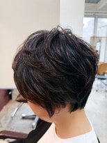 ルーファス 恵比寿 渋谷(Ruufus)&nbsp;40代50代60代  丸みくせ風ショートボブ  2603